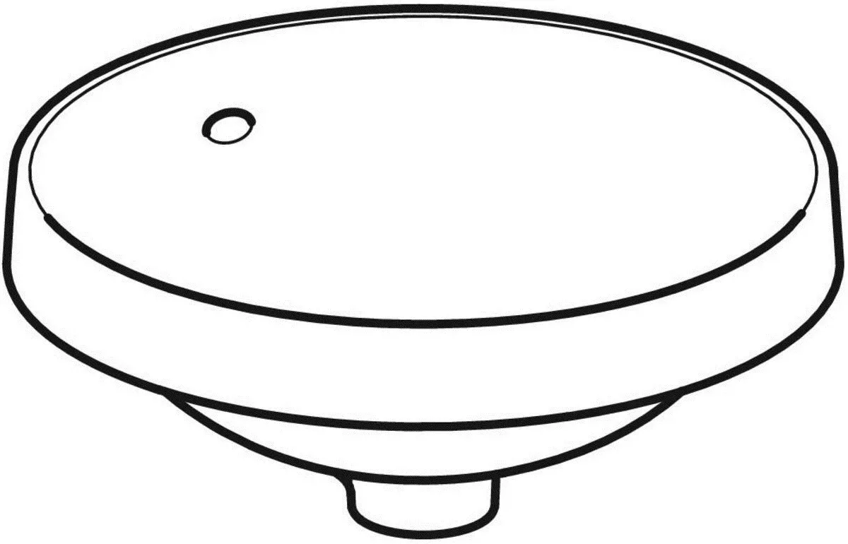 Раковина 40x40 см Geberit VariForm 500.700.01.2