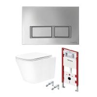 Комплект унитаз с инсталляцией TECE TECEspring V K955201WCS хром