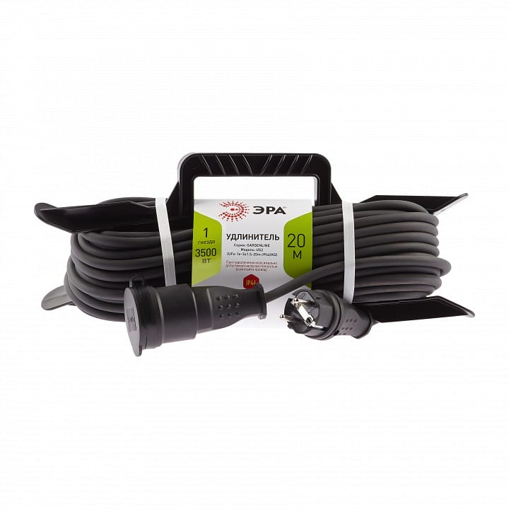 Удлинитель Эра  UFx-1e-3x1,5-20m-IP44(KG)