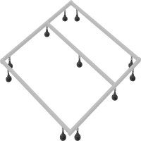 Каркас для поддона Jacob Delafon Tolbiac 100 E6D342RU-NF