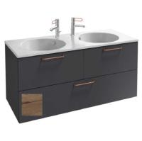 Тумба под раковину Jacob Delafon Odeon Rive Gauche 120 EB2545-R9-E52 дуб табак ручки черный