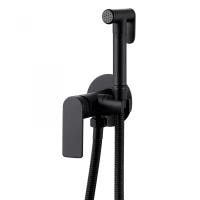 Гигиенический душ Abber Weiss Insel AF8025B со смесителем черный матовый