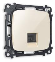 Розетка Ethernet RJ-45 и со шторками, без рамки Ambrella Volt OMEGA MO312010