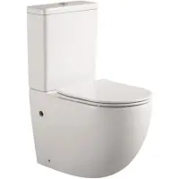Унитаз-компакт Aquatek Вега AQ2904-00 безободковый, с сиденьем микролифт, белый