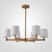 Люстра на штанге Imperiumloft Jorgenson White/Light wood STAVRA01