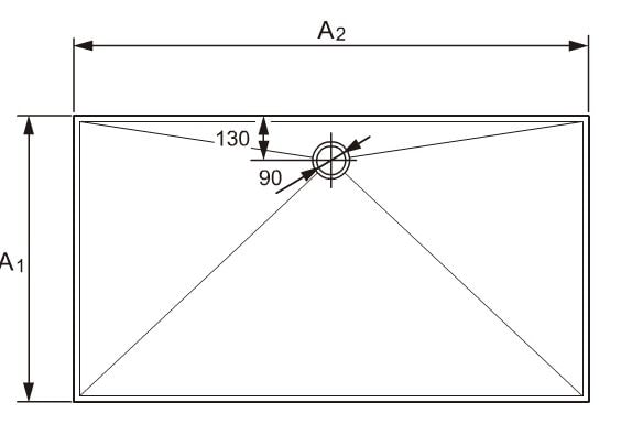Душевой поддон Huppe Easy Step 110x90 215023.055