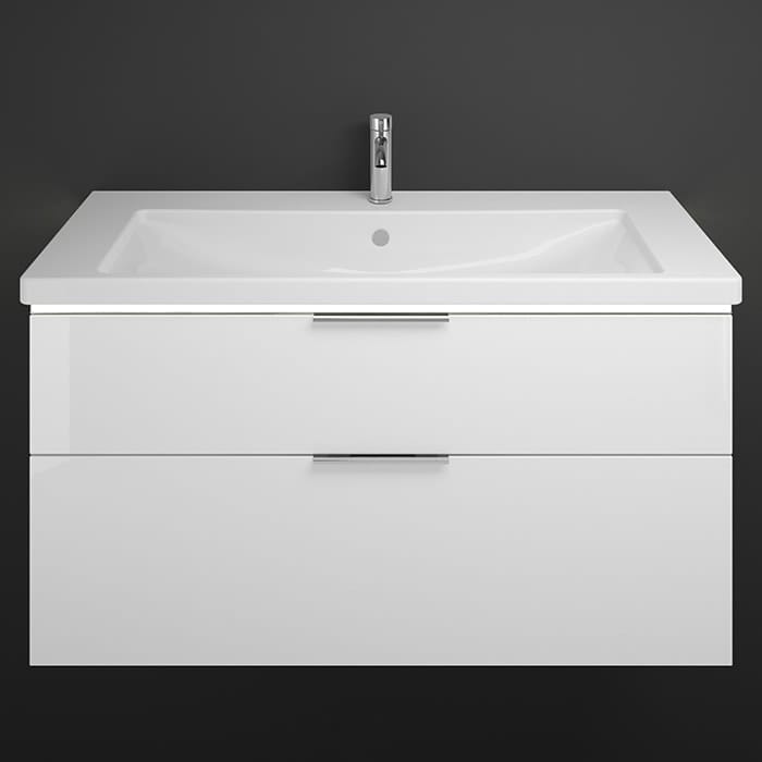 Тумба с раковиной Burgbad Eqio 120 SEZA123F2009C0001*1 белый глянцевый