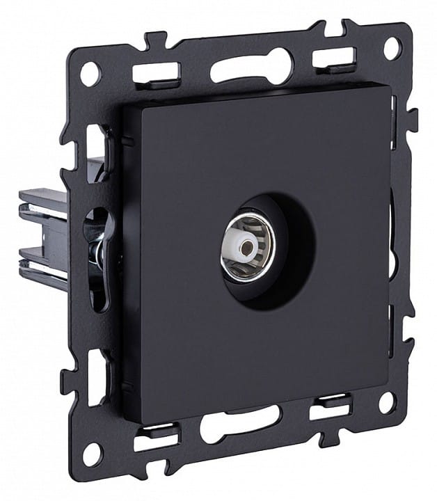 ТВ-розетка и SAT-розетка оконечная без рамки Kollinger Asthetik AS-021BK