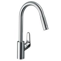 Смеситель для кухни hansgrohe Focus M41 240 Eco 2jet sBox 73895000 с вытяжным душем