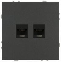 Розетка двойная Ethernet RJ-45 без рамки Эра Galaxy Б0070766