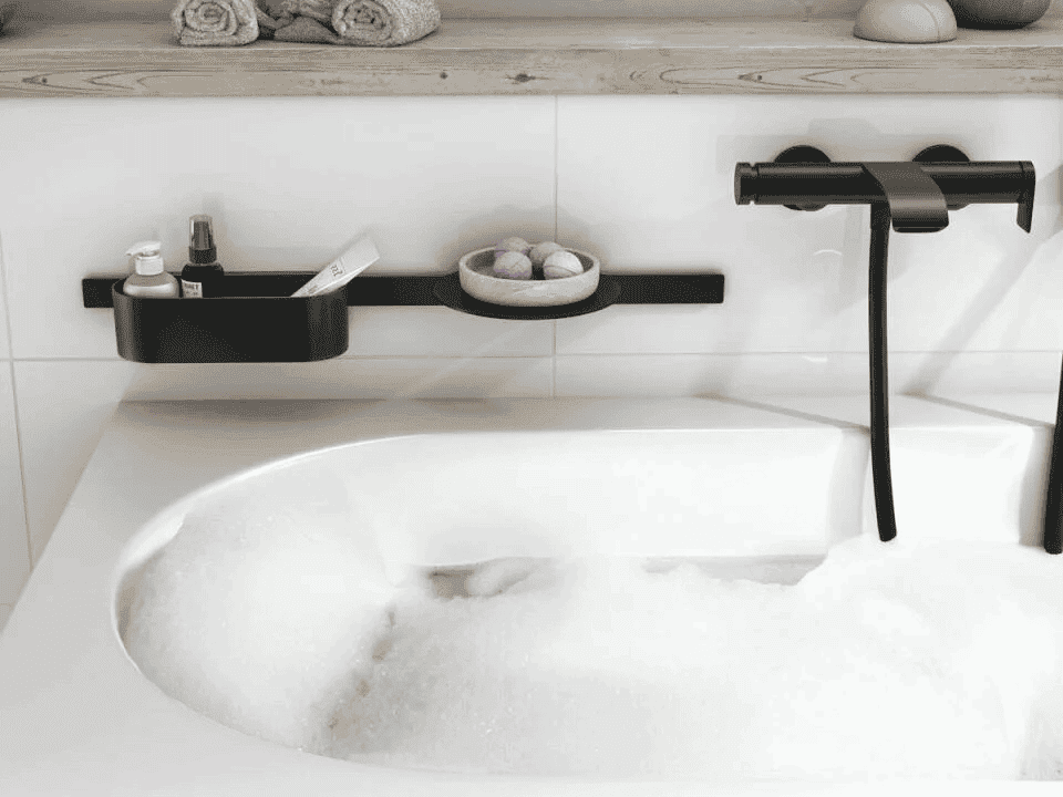 Контейнер для ванной комнаты hansgrohe WallStoris 27912670 черная матовая
