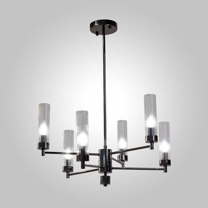 Люстра на штанге AM-Group INDIGO INDIGO SP6 PEARL BLACK