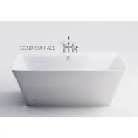 Ванна из литьевого мрамора Astra-Form Орион Solid Surface 01010050 170x75 см, отдельностоящая, белый матовый