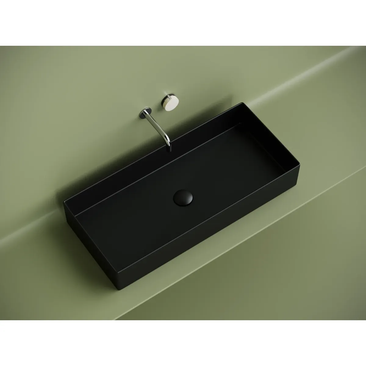 Раковина-чаша Ceramica Nova Element CN6072MB 80,1x36 см, накладная, черный матовый