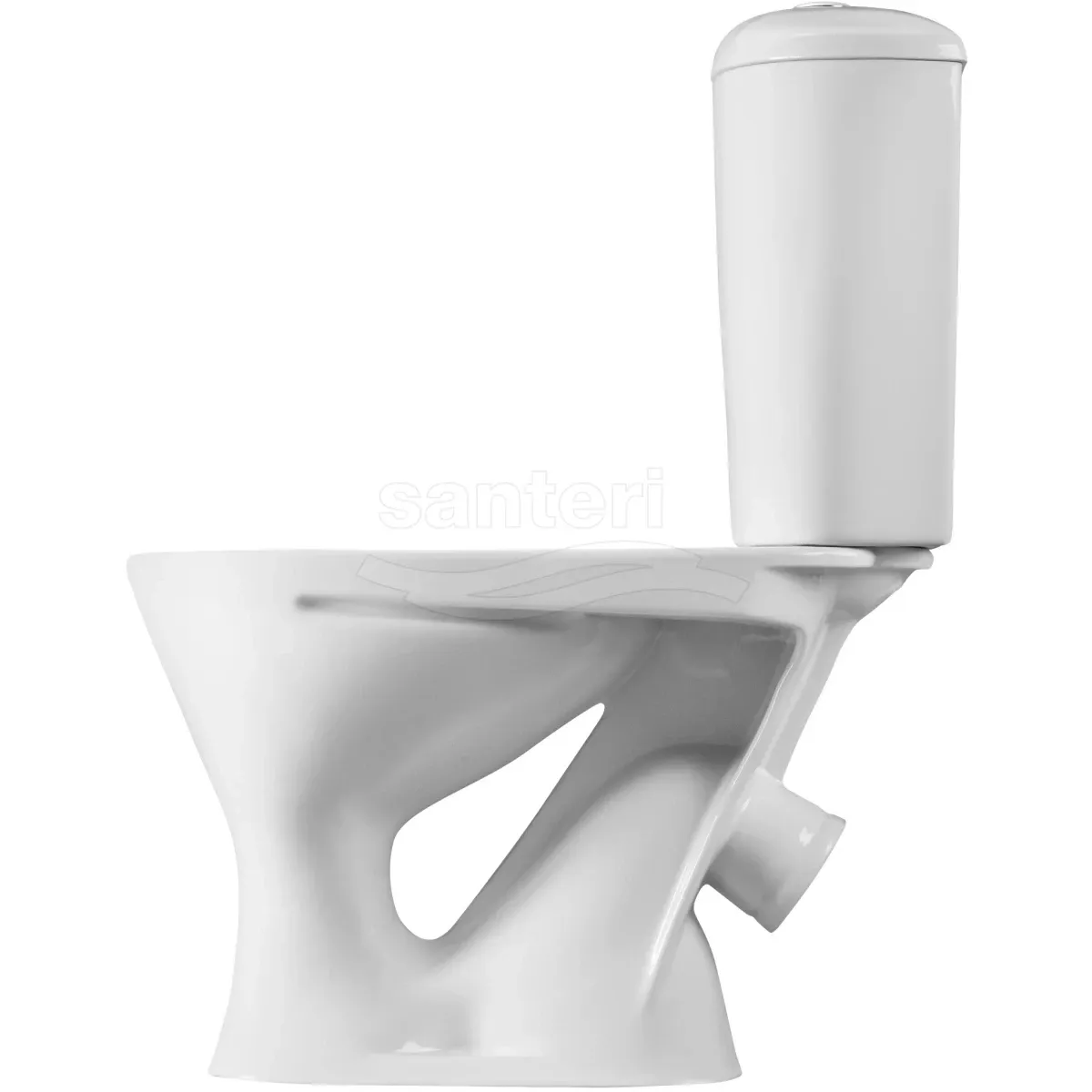 Унитаз-компакт Santeri Versia Комфорт 1.P403.3.S00.00B.F (4607143319318) косой выпуск, с сиденьем, белый