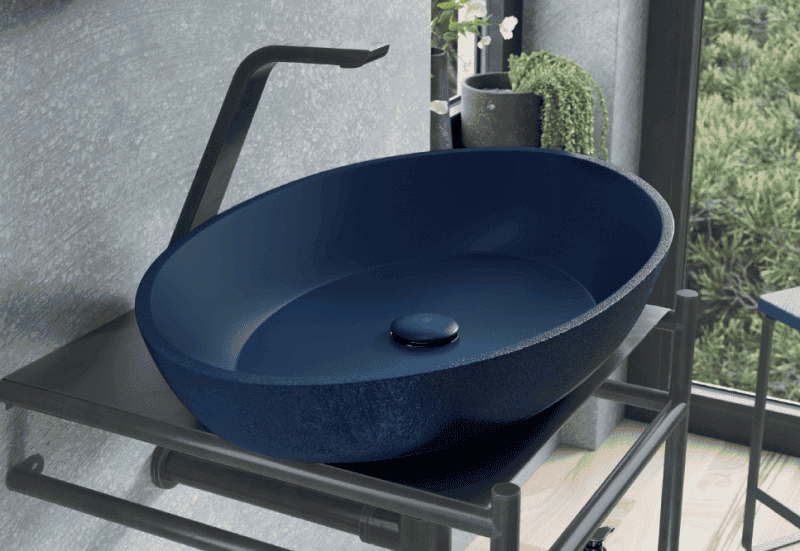 Раковина накладная Cezares ON-TOP OVAL LAVABO_ON-TOP_OVAL_SLATE_CREMA