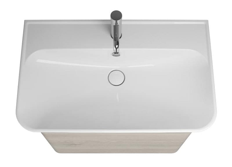 Тумба с раковиной Burgbad Iveo 80 SFEN080F2834G0161C0001*1 фланелевый дуб