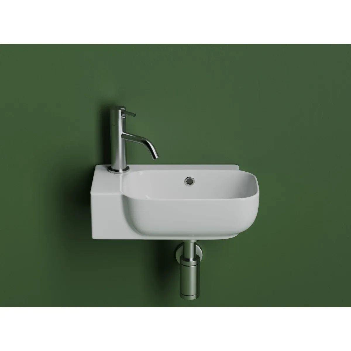 Раковина Ceramica Nova Element CN6074R 40,3x24,9 см R, рукомойник, белый