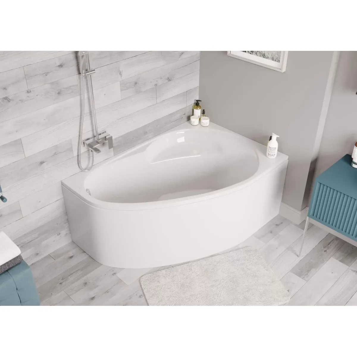 Акриловая ванна 150x100 см R Vagnerplast Flora VPBA151FLA3PX-04
