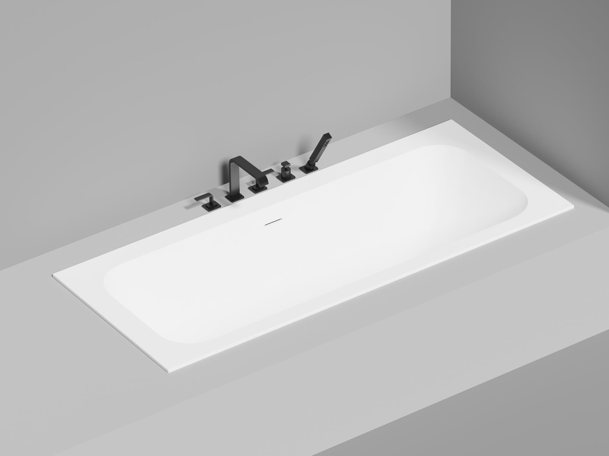 Ванна из искусственного камня Salini Orlando Axis Kit 190x80 103321M