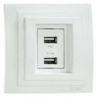 Розетка USB Mono Electric Larissa 103-191905-178