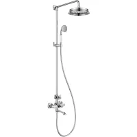Душевая система Cezares Liberty LIBERTY-F-CVD-01 225 мм, со смесителем, хром