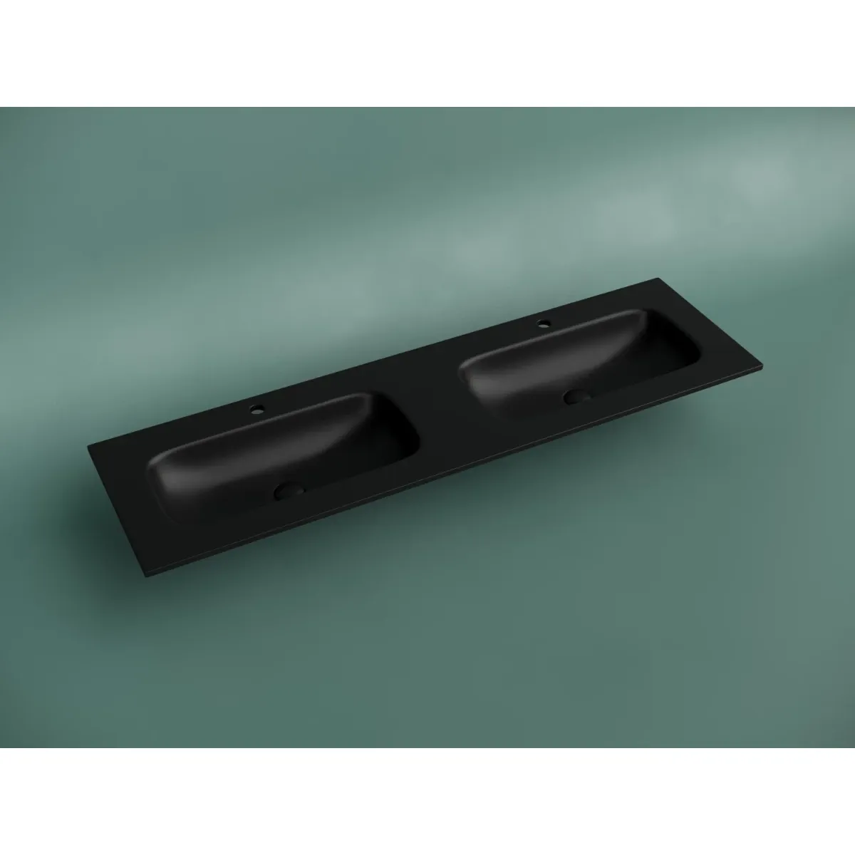Раковина Ceramica Nova Grace CN7023MB 161x46 см, накладная, черный матовый