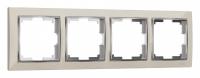 Рамка на 4 поста Werkel Snabb (слоновая кость/хром) W0041903