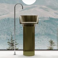 Раковина Abber Kristall 45 AT2702Vesuvian зеленый