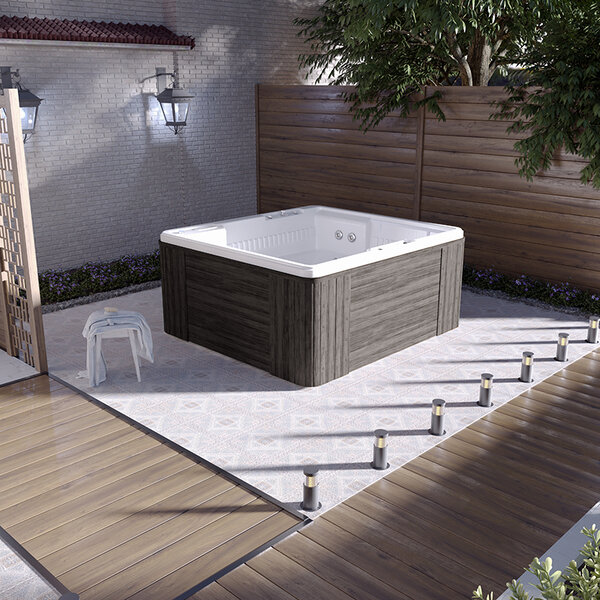 Гидромассажная ванна Радомир Цезарь 190х174 1-30-0-0-5-0501С серый