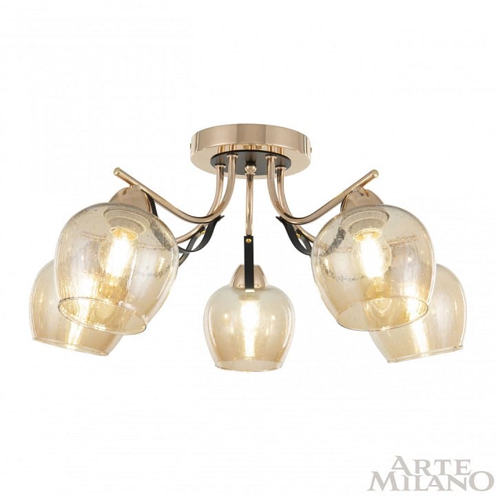 Потолочная люстра Arte Milano AMALFI-322306 322306/5 FG+BK