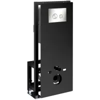 Инсталляция для унитаза WasserKRAFT Glan 66 66TLT.010.ME.BL.BN01 с кнопкой смыва, никель