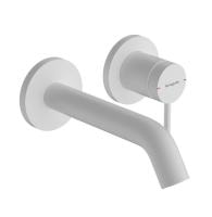 Смеситель для раковины hansgrohe Tecturis S 73350700 с донным клапаном белый матовый