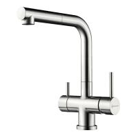 Смеситель для кухни Omoikiri Takamatsu 4994346 нержавеющая сталь