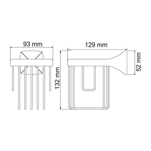 Держатель освежителя WasserKRAFT Wern K-2545