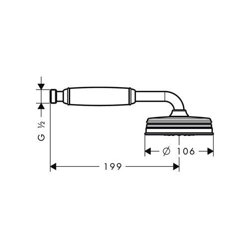 Лейка для душа AXOR CARLTON 16320000