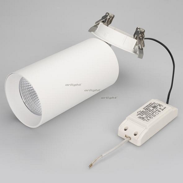 Спот Arlight SP-POLO-BUILT-R95-25W Day4000 (WH-WH 40 deg) 027340