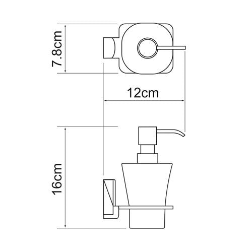 Дозатор для жидкого мыла WasserKraft K-5099WHITE