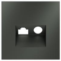 Накладка для ТВ-розетки и RJ-11 или RJ-45 Voltum S70 VLS002706