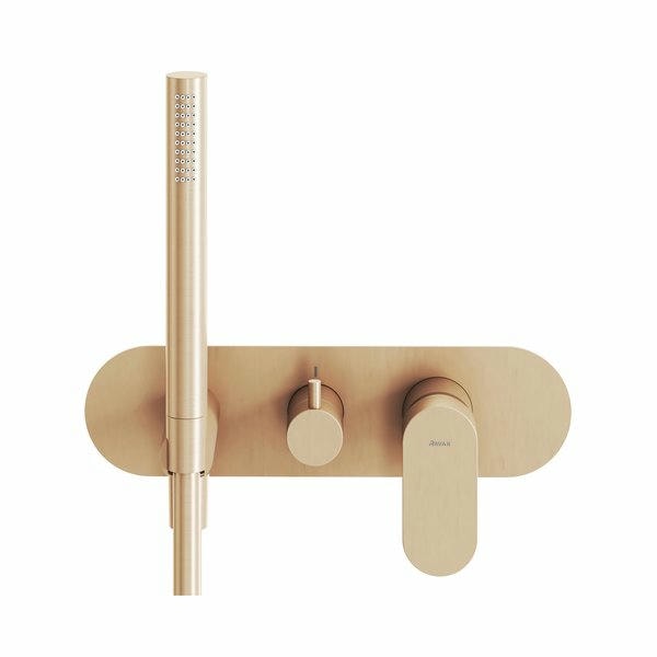 Смеситель для душа Ravak Eleganta X070374 с лейкой розовое золото матовое