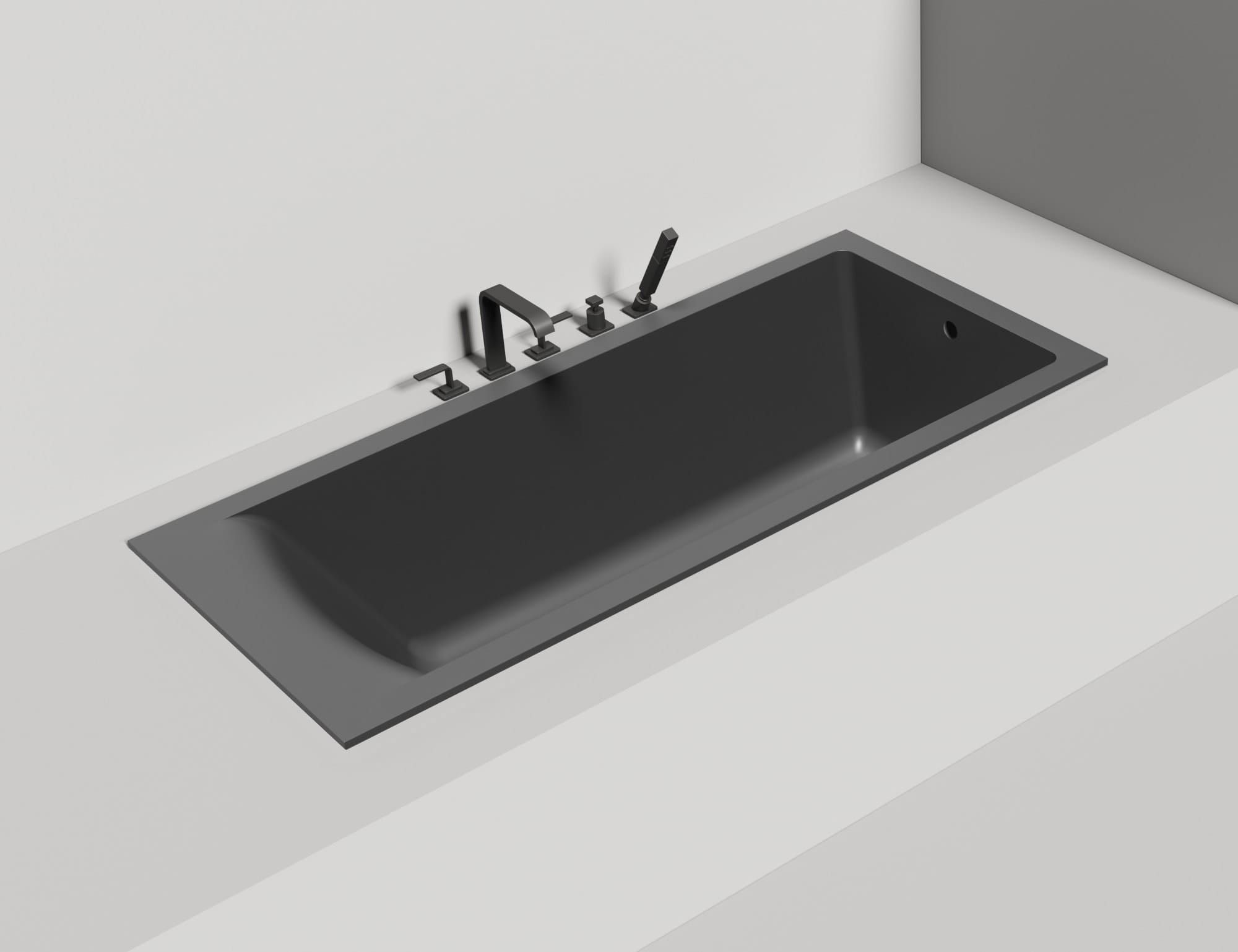 Ванна из искусственного камня Salini Cascata 170x75 104113MF покраска по RAL полностью