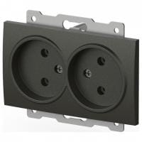Розетка двойная без заземления, без рамки Elbi Eleсtriс Zena Vega 609-011100-908