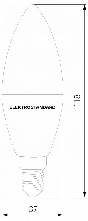 Лампа светодиодная с управлением через Wi-Fi Elektrostandard Умная лампа Свеча E14 7Вт 3300-6500K BLE2779