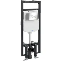 Инсталляция для унитаза WasserKRAFT Dinkel 58 58TLT.010.ME.BN01 с кнопкой смыва, никель