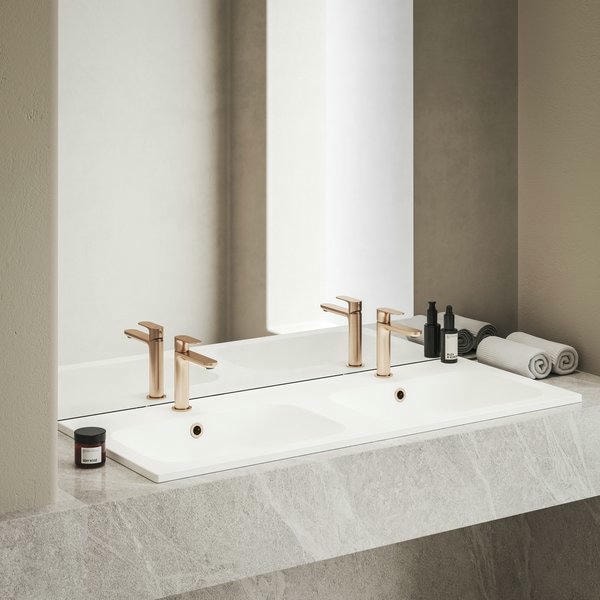 Смеситель для раковины Ravak Eleganta EL 012.60RGB X070364 розовое золото матовое