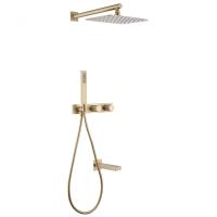 Душевой комплект Abber Rund AF8717G золотое матовое