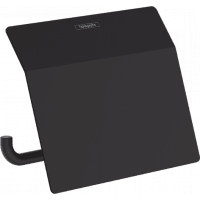 Держатель туалетной бумаги с крышкой hansgrohe AddStoris 41753670 матовый черный