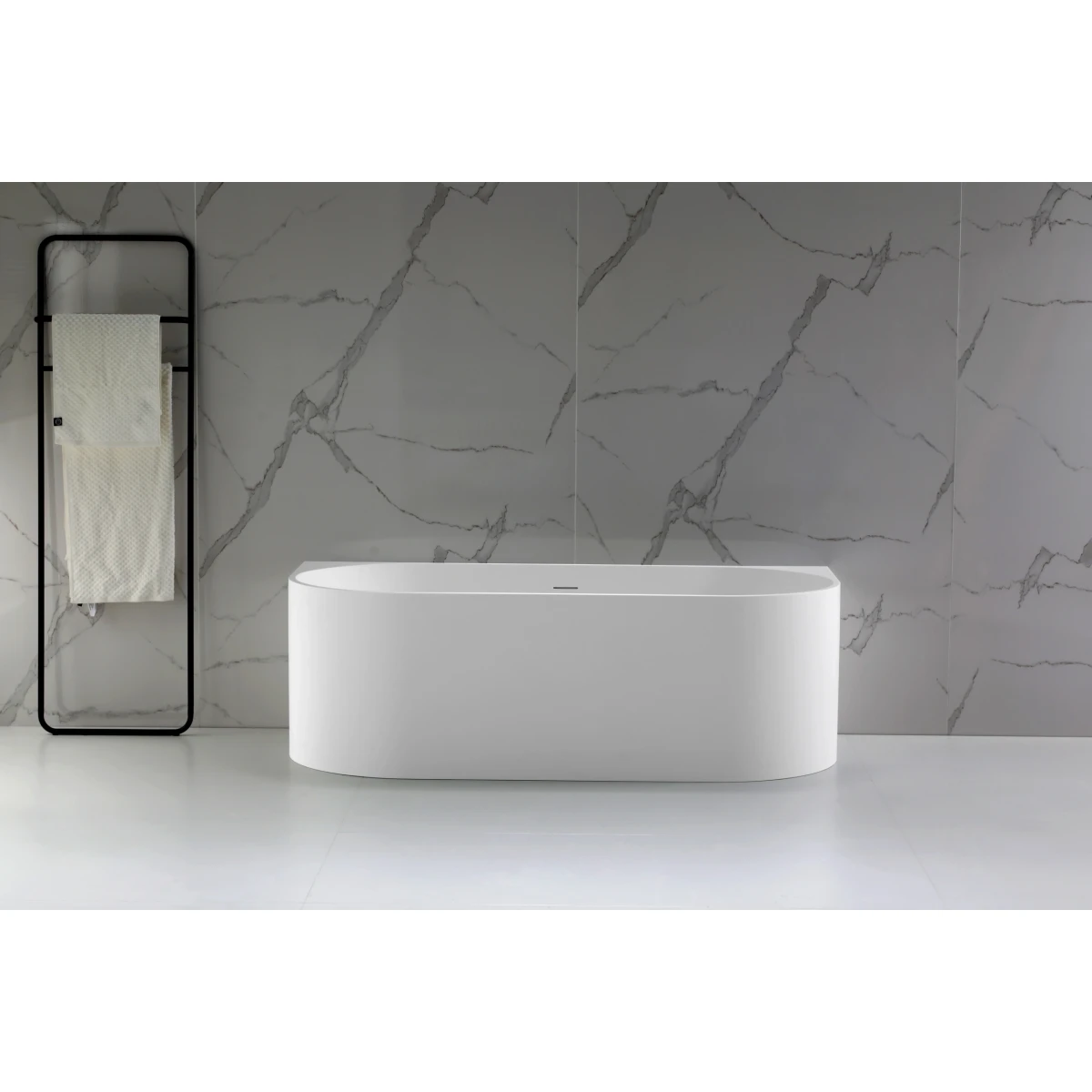 Ванна из литьевого мрамора Vincea Solid Surface VBT-4S07-1700MW 170x80 см, белый матовый