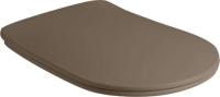 Крышка-сиденье Kerasan Nolita 539188, коричневый матовый, петли хром