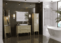 Тумба с раковиной Bagno Piu Moretta 2.0 107 глянцевый оливковый/черный марквиния